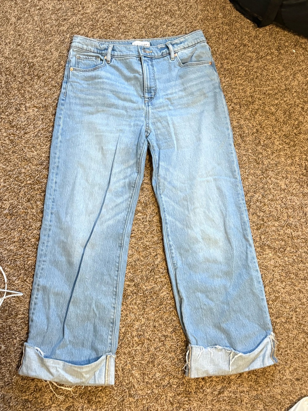 LOFT Light Wash Relaxed Boyfriend Jeans